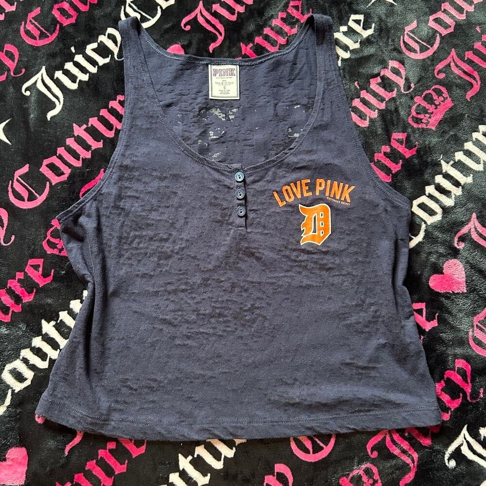 Victoria-s-secret Women's Navy and Blue Vest